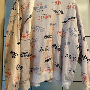 H&M X Coca Cola Graphic Sweatshirt XXL GUC